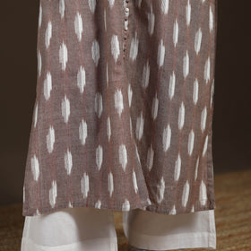 Pochampally Ikat Cotton Sleeveless Straight Long Kurta for Women 42