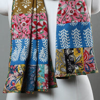 Patchwork Block Printed Cotton Sanganeri Stole 10