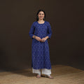 Pochampally Ikat Cotton Straight Long Kurta for Women 36