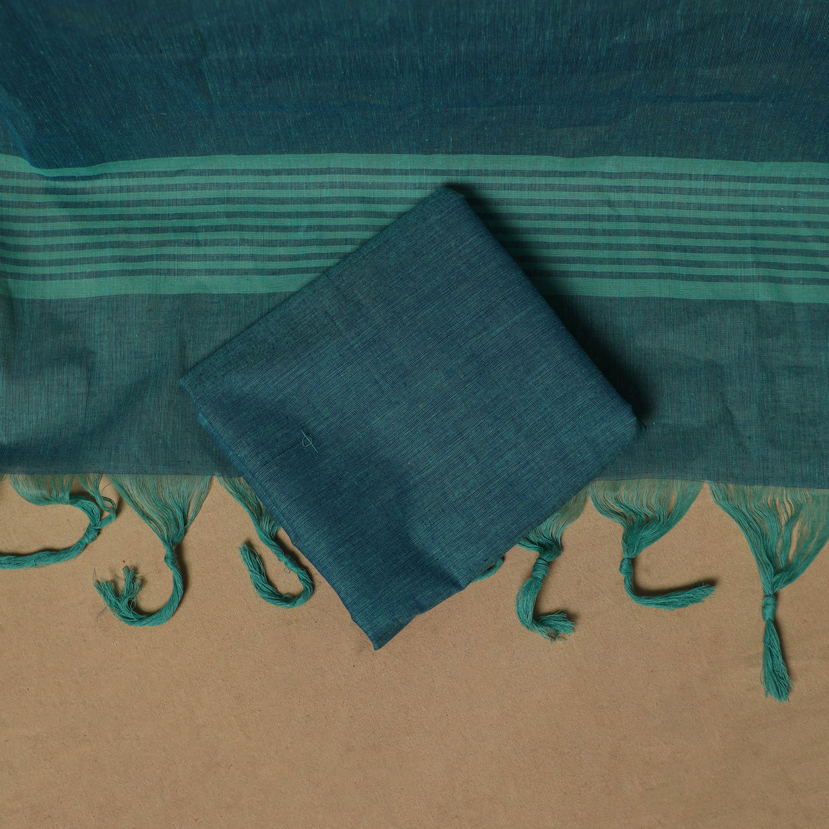 Jacquard Buti Cotton Unstitched Dress Material: Kurta, Bottom with Dupatta 04