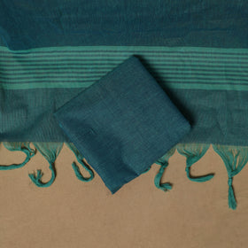 Jacquard Buti Cotton Unstitched Dress Material: Kurta, Bottom with Dupatta 04
