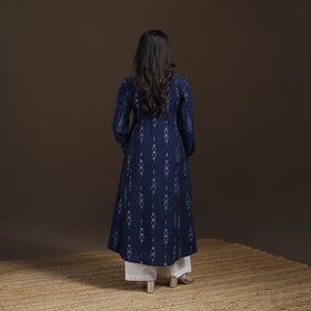 Pochampally Ikat Cotton A-Line Long Kurta for Women 10