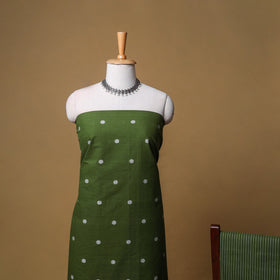 Jacquard Buti Cotton Unstitched Dress Material: Kurta, Bottom with Dupatta 06