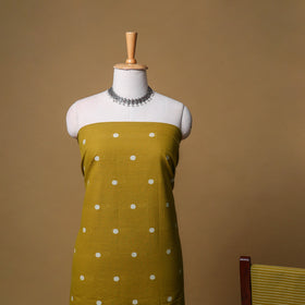 Jacquard Buti Cotton Unstitched Dress Material: Kurta, Bottom with Dupatta 07