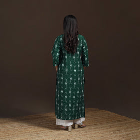 Pochampally Ikat Cotton Straight Long Kurta for Women 22