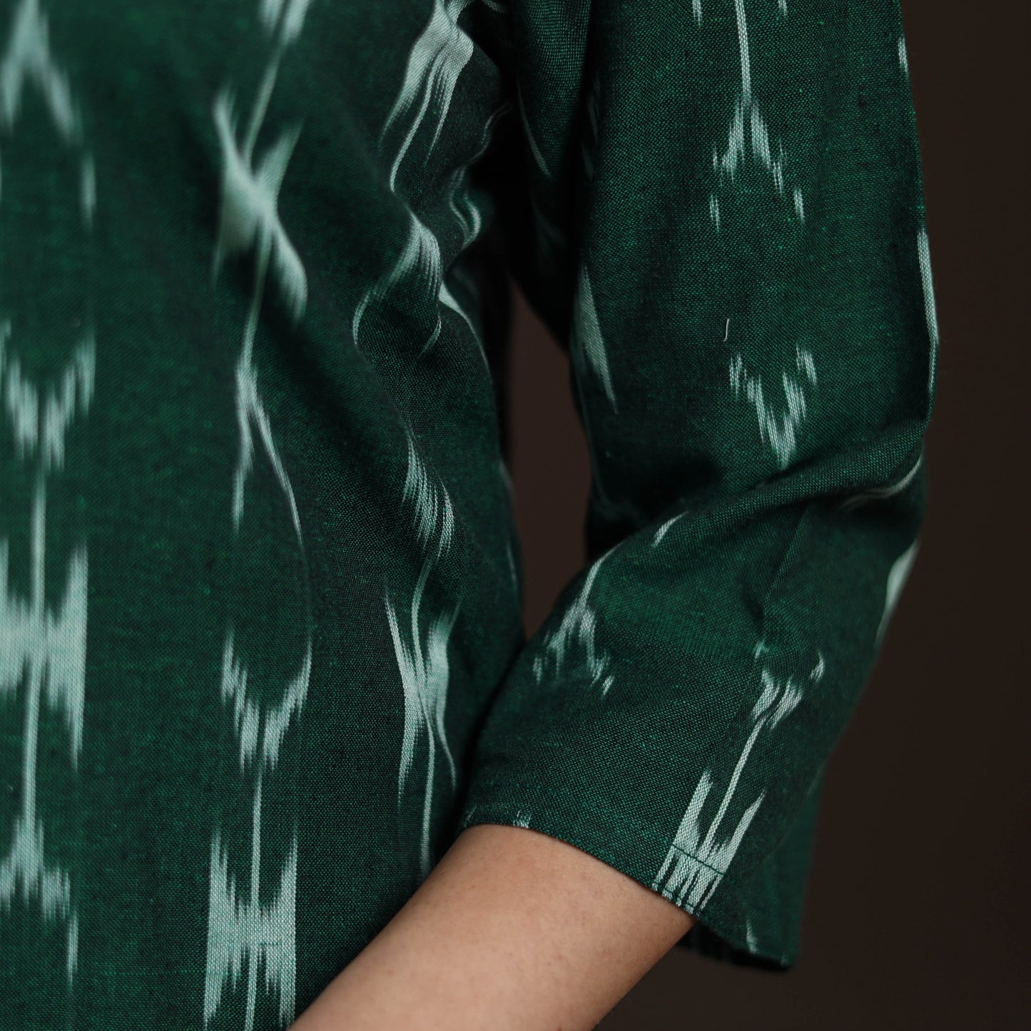 Pochampally Ikat Cotton Straight Long Kurta for Women 22