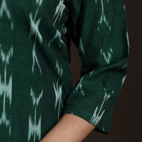 Pochampally Ikat Cotton Straight Long Kurta for Women 22