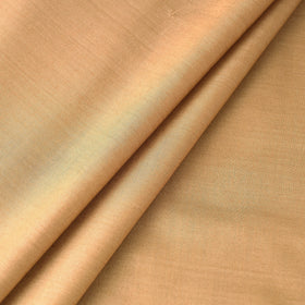Brown - Handloom Tussar Silk Cotton Fabric from Vidarbha
