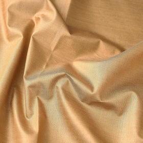 Brown - Handloom Tussar Silk Cotton Fabric from Vidarbha
