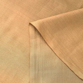 Brown - Handloom Tussar Silk Cotton Fabric from Vidarbha