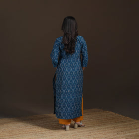 Pochampally Ikat Cotton Straight Long Kurta for Women 32