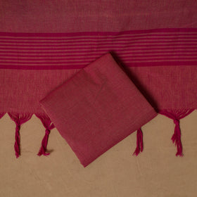 Jacquard Buti Cotton Unstitched Dress Material: Kurta, Bottom with Dupatta 12