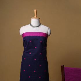 Jacquard Buti Cotton Unstitched Dress Material: Kurta, Bottom with Dupatta 14
