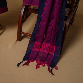 Jacquard Buti Cotton Unstitched Dress Material: Kurta, Bottom with Dupatta 14