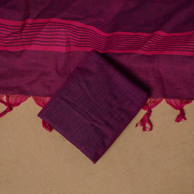 Jacquard Buti Cotton Unstitched Dress Material: Kurta, Bottom with Dupatta 14
