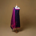 Jacquard Buti Cotton Unstitched Dress Material: Kurta, Bottom with Dupatta 14
