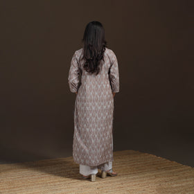 Pochampally Ikat Cotton Straight Long Kurta for Women 31