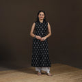 Pochampally Ikat Cotton Sleeveless Straight Long Kurta for Women 44