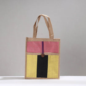 Multicolor Handcrafted Multipurpose Jute Hand Bag