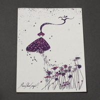 Flowers - Handmade Paper Post Card