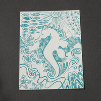 Sea - Handmade Paper Post Card