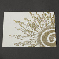 Sun - Handmade Paper Post Card