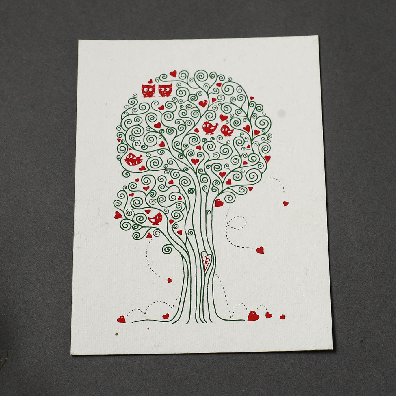 Tree of Life - Handmade Paper Post Card