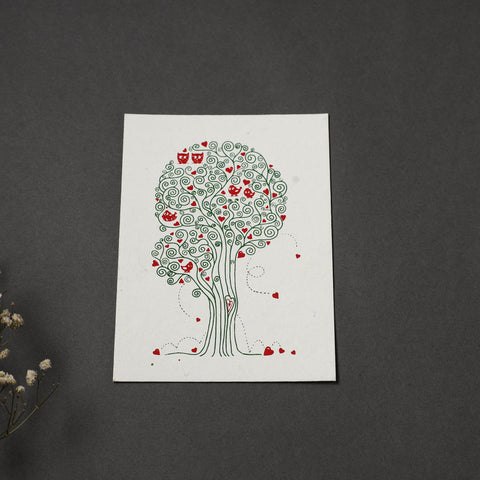 Tree of Life - Handmade Paper Post Card