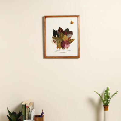 Tree Collage - Flower Art Work Wooden Wall Frame (6 x 6 in)