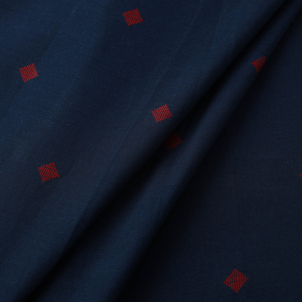 Blue - Prewashed Cotton Jacquard Fabric 04