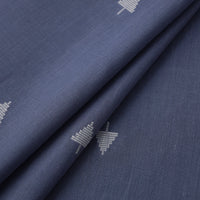 Blue - Prewashed Cotton Jacquard Fabric 05