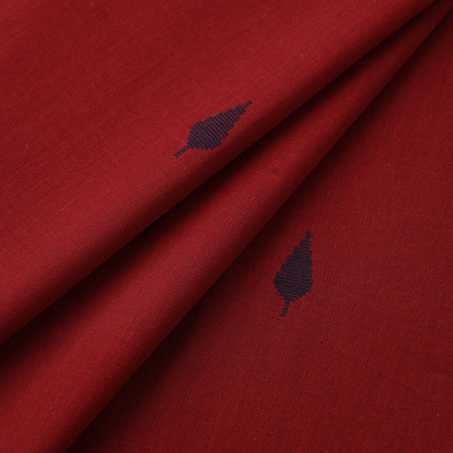 Red - Prewashed Cotton Jacquard Fabric 06