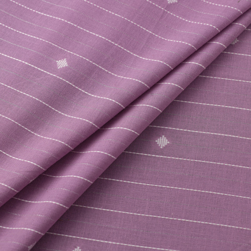 Purple - Prewashed Cotton Jacquard Fabric 08