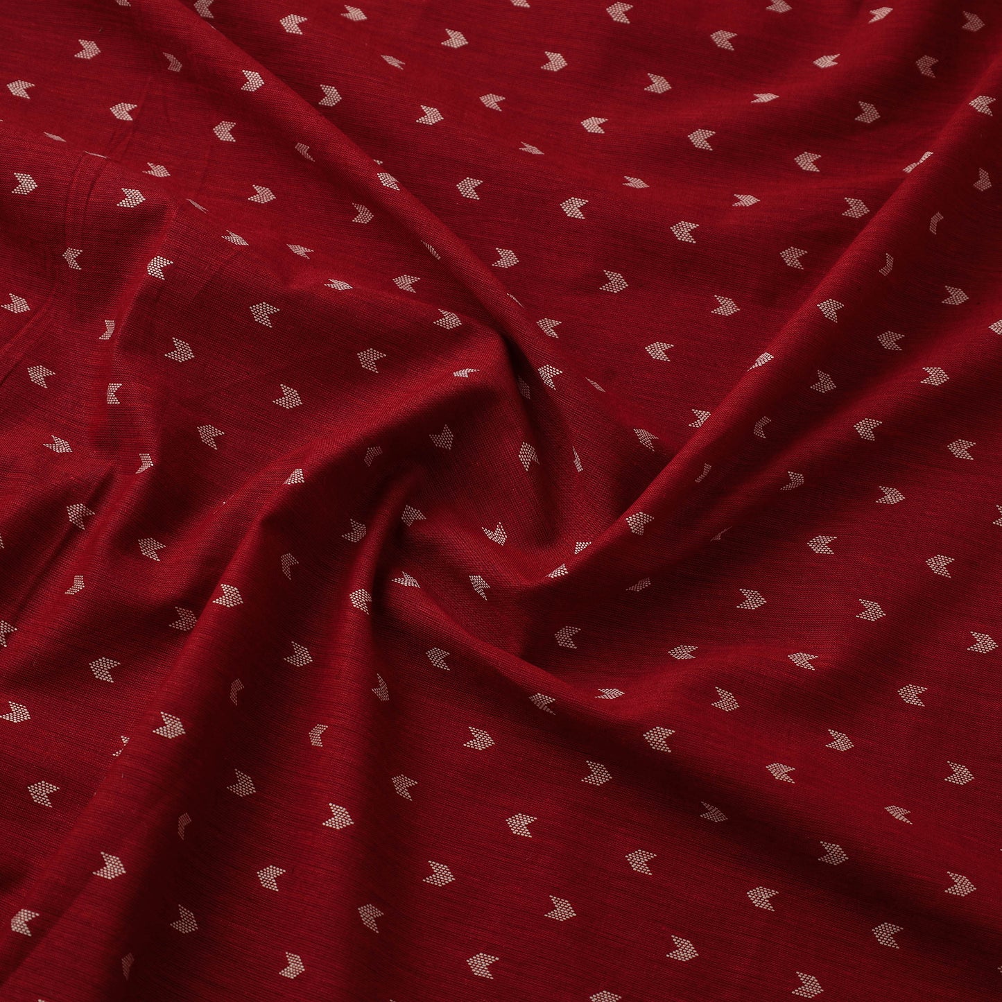 Red - Prewashed Cotton Jacquard Fabric 10