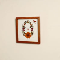 Flower Art Work Wooden Wall Frame (6 x 6 in)