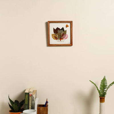 Tree Collage - Flower Art Work Wooden Wall Frame (12.5 x 10 in)