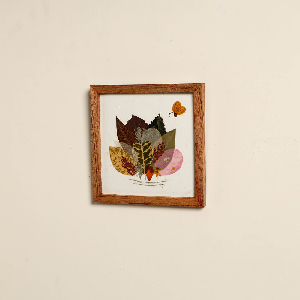 Tree Collage - Flower Art Work Wooden Wall Frame (12.5 x 10 in)