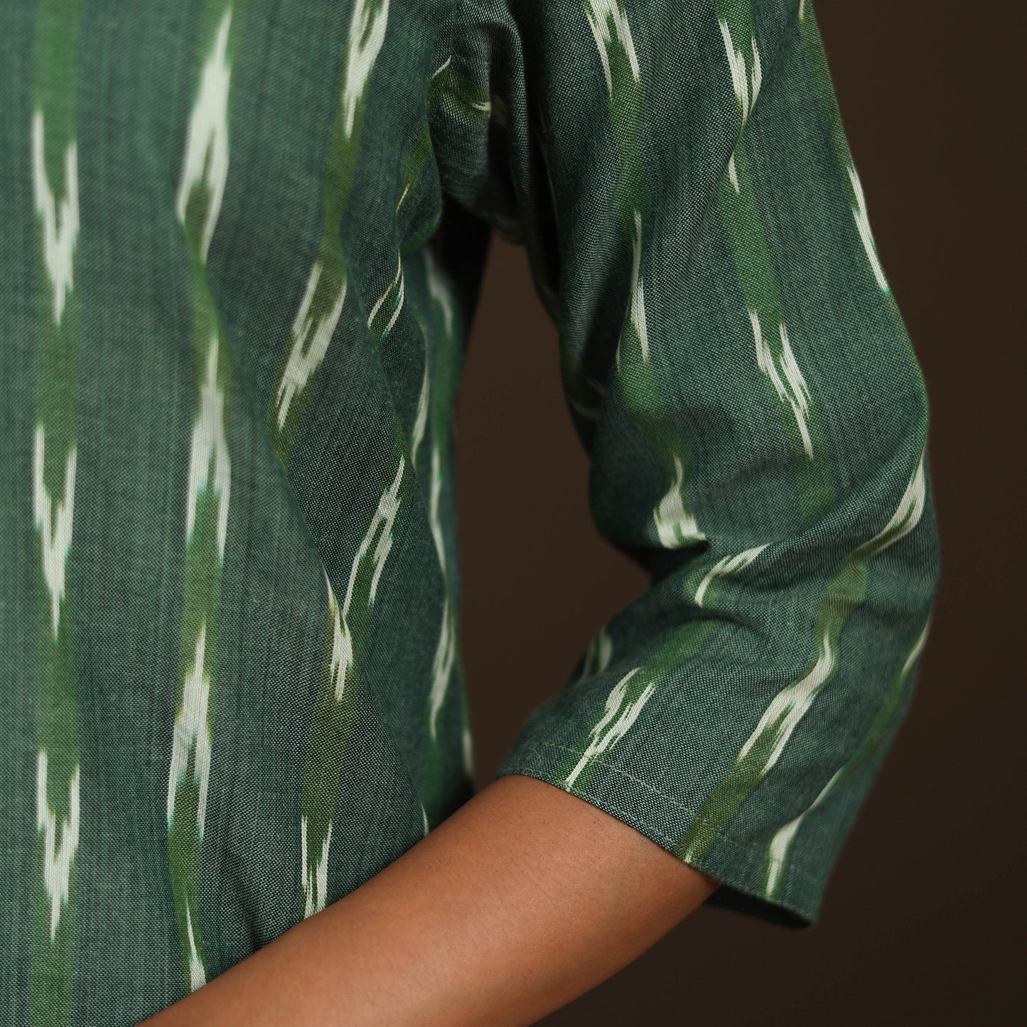 Pochampally Ikat Cotton Straight Long Kurta for Women 21