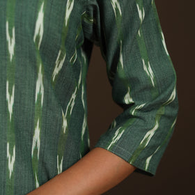 Pochampally Ikat Cotton Straight Long Kurta for Women 21