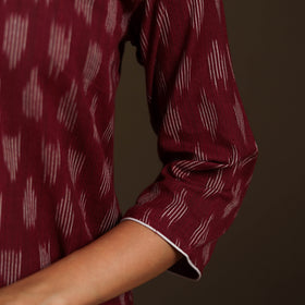 Pochampally Ikat Cotton Straight Long Kurta for Women 33