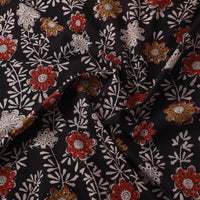 Black - Bagru Dabu Print Fabric in Cotton 05