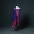 Lucknowi Chikankari Hand Work Unstitched Dress Material: Kurta & Dupatta with Jewellery 57
