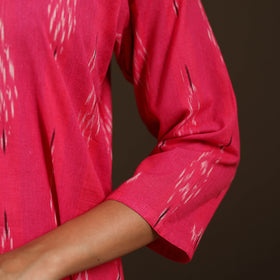 Pochampally Ikat Cotton A-Line Long Kurta for Women 05