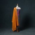 Lucknowi Chikankari Hand Work Unstitched Dress Material: Kurta & Dupatta with Jewellery 60