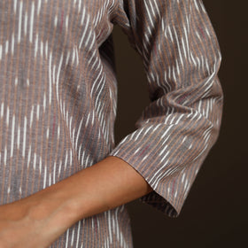 Pochampally Ikat Cotton Straight Long Kurta for Women 17