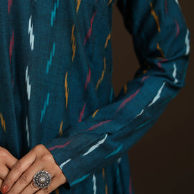 Pochampally Ikat Cotton A-Line Long Kurta for Women 11