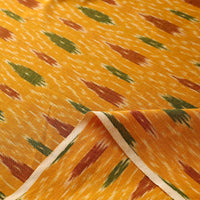 Orange - Pure Cotton Pochampally Ikat Fabric 12