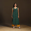 Pochampally Ikat Cotton Sleeveless Straight Long Kurta for Women 39