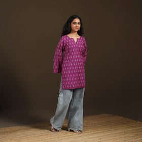 Pochampally Ikat Cotton Short Kurta for Women 62