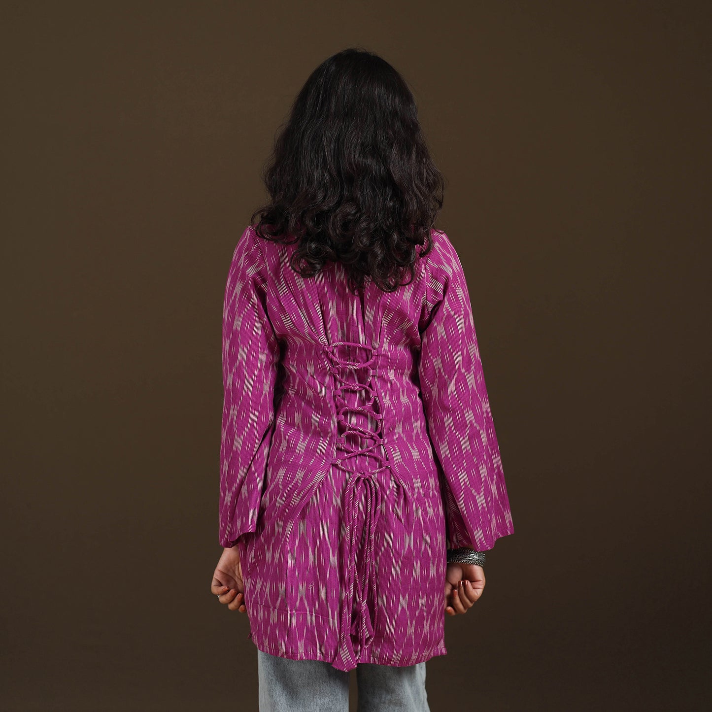 Pochampally Ikat Cotton Short Kurta for Women 62